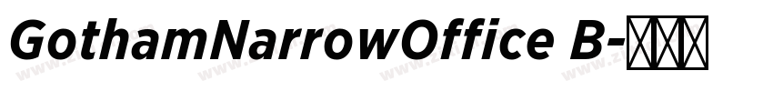 GothamNarrowOffice B字体转换